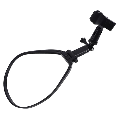 Yardwe Adjustable Neck Mic Holder Hands Microphone Rack for Outdoor Live Streaming Ergonomic Design Secure Grip Freedom of Movement Compatible with Various Microphones