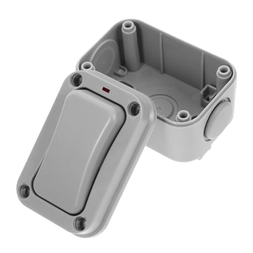 Hemobllo Botón De Timbre Impermeable Cubierta Exterior Del Timbre Cerradura De La Puerta Cubierta De Lluvia Interruptor De Luz De Movimiento Interruptor a Prueba De Agua Cobre Dark Grey