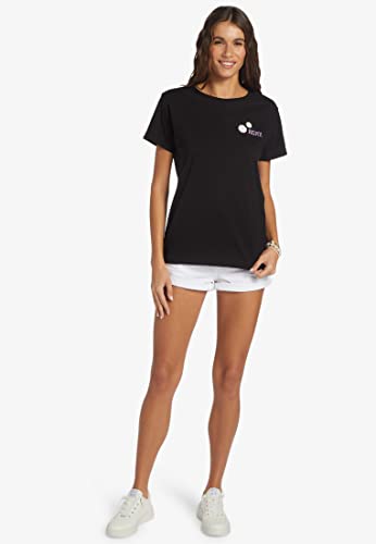 Image of Roxy Womens Boyfriend Crew T-Shirt, Casual Relaxed Fit Crew Neck Tee Short Sleeve Cotton Basic Shirt Everyday Comfort