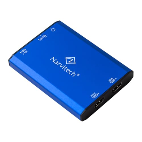 Narvitech NJ700, 4K External Capture Card with HDMI 2.1. 4K144/2K144/HD240 Passthrough, Stream and Record in 4K144 with Ultra-Low Latency on PS5, Xbox X/S, in OBS and More, on PC and Mac.