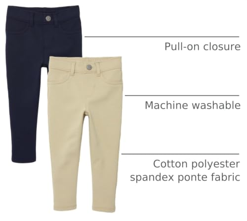 Image of The Children's Place Baby Girls' And Toddler Ponte Knit Pull on Jeggings