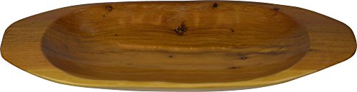 Large Thuya Wood Boat plain Shape Fruit/Salad Plater with handles L47 D18 H6 Cm - Winter Offer