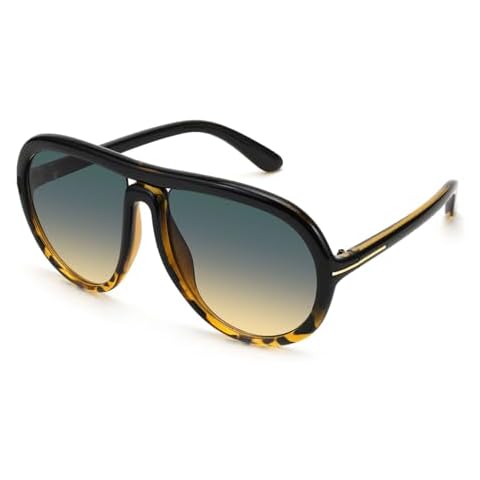 Karsaer Oversized Vintage Aviator Sunglasses for Men Women，Big Retro Round Aviator Sunglasses K7132 Cover