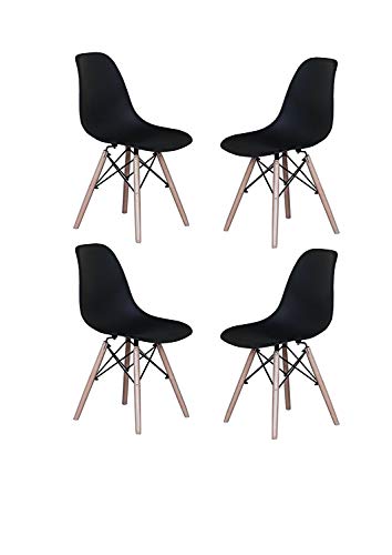 WV LeisureMaster Modern Style Dining Chair Mid Century White Modern DSW Chair, Shell