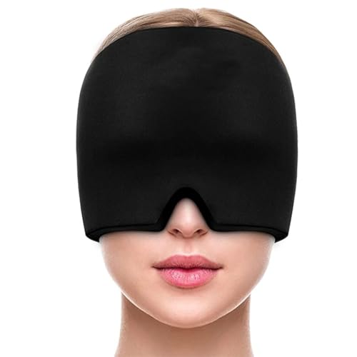 Image of Migraine Relief Cap for Headache, Sinus & Tension | Hot & Cold Therapy | Thermax Migraine Cap for Men and Women | The Force Behind Your Health Migraine Relief Cap For Migraines (Black)