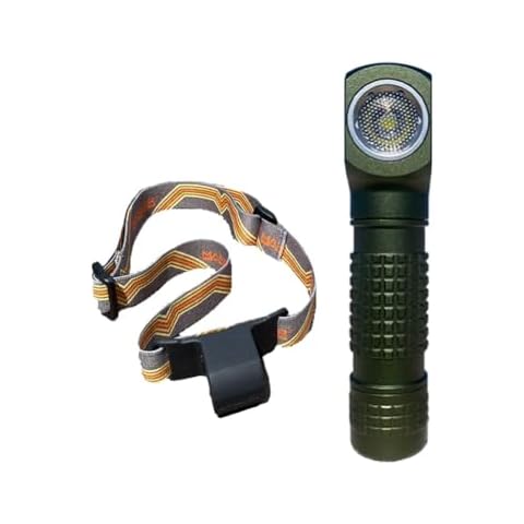 Manker E02 III 400 Lumens Pocket EDC Flashlight/Headlamp，4000K High CRI R9080 LED，IP68 Waterproof，Magnetic Tail, Clip & Headband，Versatile for Outdoor/Indoor Use，Green Version Cover