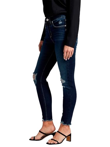 Silver Jeans Co. Women's Avery High Rise Curvy Fit Skinny Jeans-Legacy4