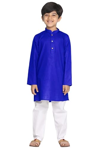 Image of Chandrakala Kids Kurta Set for Boys Indian Ethnic Wear (KK117-P)