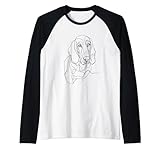 Photo Gallery basset hound dog line art minimalista mamma papà maglia con maniche raglan Photo Gallery basset hound dog line art minimalista mamma papà maglia con maniche raglan