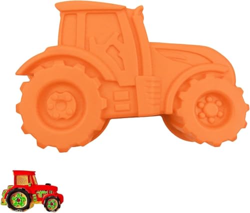 Ruikcoll Molde para hornear de tractor, silicona para tractor, moldes para hornear, se puede utilizar para pasteles, molde para pasteles de coche DIY, postres, panes, naranja