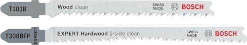 Bosch 26x T101B & Expert Hardwood T308BFP Jigsaw Blades