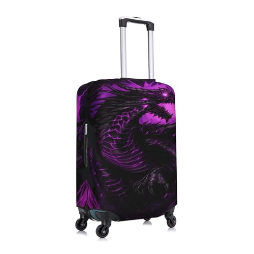 Purple Dragon Suitcase Cover Fashion Luggage Covers Anti-Scratch Elastic Lightweight Protector For Travel Outdoor Medium2