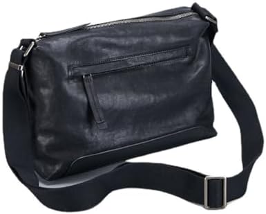 Men&#39;s Crossbody Bag Genuine Leather Men&#39;s Bag Multi functional Layer Cowhide Large Capacity Fashion Casual Men&#39;s Bag