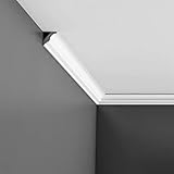 Orac Decor CX154 | High Impact Polystyrene Crown Moulding | Primed White | 1-5/8in Face x 78in Long...