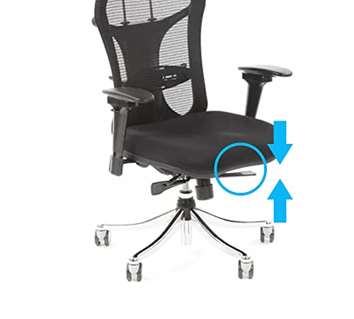 Image of Lakdi The Furniture Mid Back Chair | Revolving Chair | Office Chair | Mesh Chair | Executive Chair | ExecutiveChair-111011224 Black