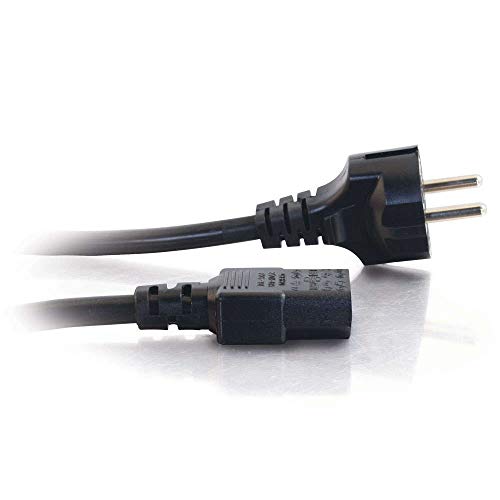 C2G/Cables to Go 03138 14 AWG European Power Cord, Black (2.5 Meters/8.20 Feet)