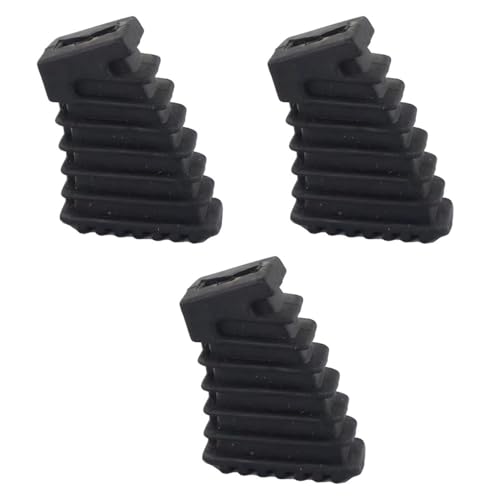 SagaSave Drum Pad Stand 3PC Drum Rack Stand Rubber Feet Drum Leg Drum kit Rack Feet Drum Leg Protectors for Percussion Parts (Black) miniatura 2