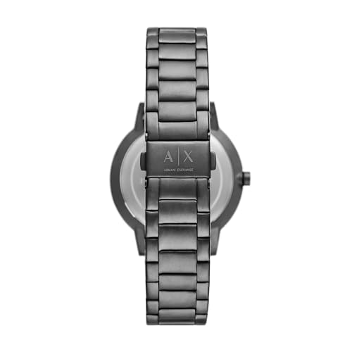 Image of Armani Exchange Stainless Steel Analog Black Dial Men's Watch-Ax2761, Band Color:Black