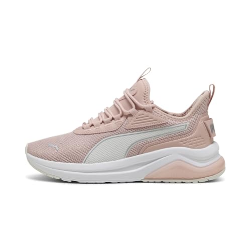 PUMA Women's Amplifier Sneaker, Rose Quartz-Vapor Gray Silver White, 10