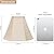 Bell Lamp Shades Set of 2, Beige Shade Replacement for Table Lamps, Floor Lamps, 6"Top x 13"Bottom x 10"High, Fabric Natural Linen Hand Crafted(Spider Fitter), Harp Holders Included, Assembly Required