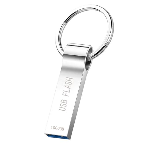 USB Flash Drive 1000GB Waterproof USB 3.0 Portable Memory Stick Date Storage Backup Pen Drive with Keychain for Store Movies/Pictures/Music