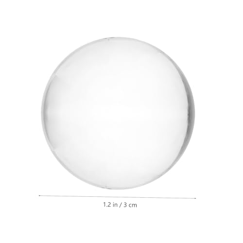Holibanna 3pcs Quartz Sphere 3cm Crystal Ball Decorative Balls for Home Office Decor Feng Shui