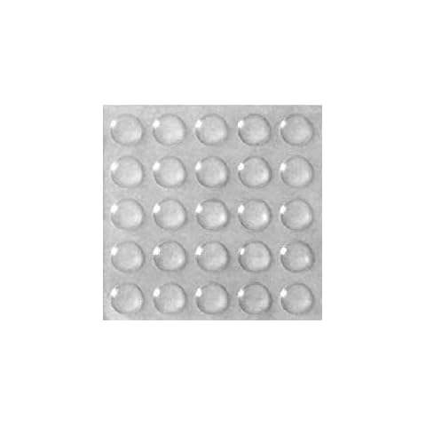 Soft Close Cupboard Door Buffer Rubber FEET Pads Adhesive Bumper Cushion 10mm x25 Dots Cover