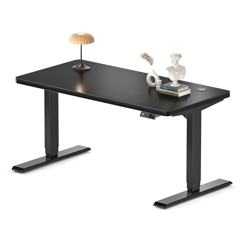 MAIDeSITe Höhenverstellbarer Schreibtisch 140x70cm - Elektrisch Schreibpult Höhenverstellbar 3-stufige mit 2 Energieeffizient‌ Motoren -Stabil & Flüsterleiser Arbeitsplätze Traglast 160kg -S