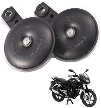 Auto Hub Bike Horn Set for Bajaj Pulsar 150 (Black) - Set of 2