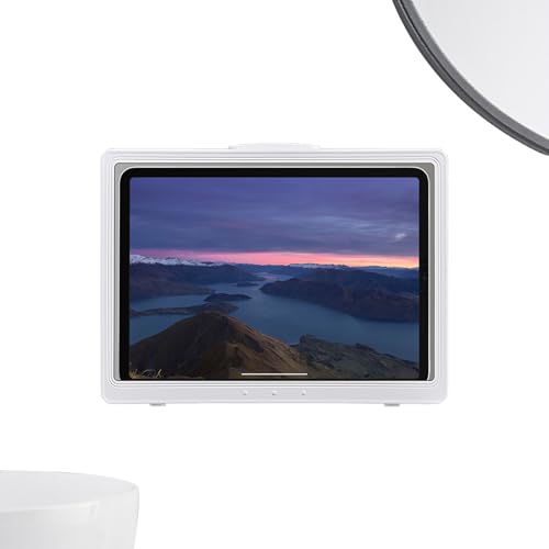 Mont mural de tablette pour douche - berceau à écran tactile, support de salle de bain étanche | Porte-miroir anti-buas Porte-tablette de douche - quai de montage de salle de bain, support d'écran