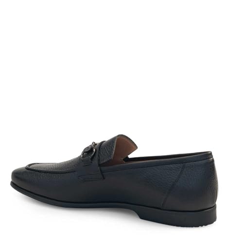 Mezlan - Horsebit Penny Loafer - Men's Soft Textured Calfskin Dress Shoe with Rubber Sole2