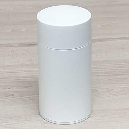 KOTODO, Japón - Recipiente de té con revestimiento de laca: largo de 200 g, color blanco semi-mate