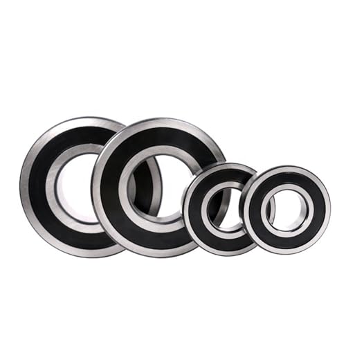 ZXTIIEUF Rodamiento de Bolas de Ranura Profunda de bajo Ruido y Sellado de Caucho 6000 6001 6002 6003 6004 6005 2rs(5pcs 6000-2RS)
