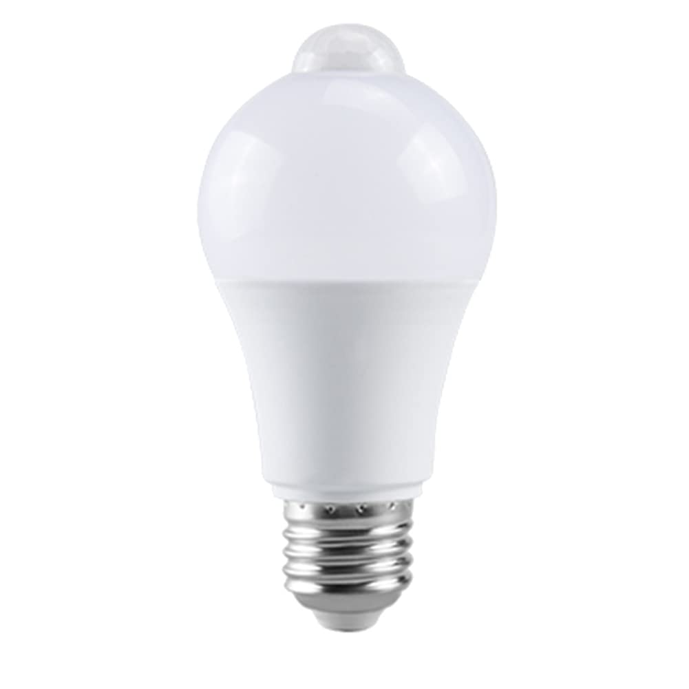 Knadgbft Light 85-265V E27 Pir Motion Sensor Lamp 12W Bulb With Motion Sensor Infrared Motion Detector Security Warm