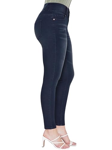 Royalty For Me Womens Women's 3 Button Signature Slim Stretch High Rise Skinny Jeans2