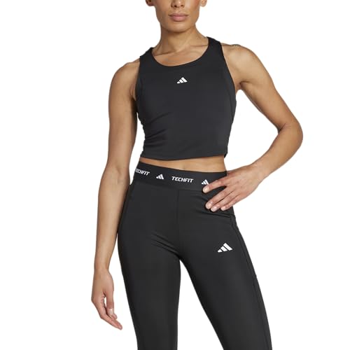 adidas Womens Techfit Cropped Training Tank Top2