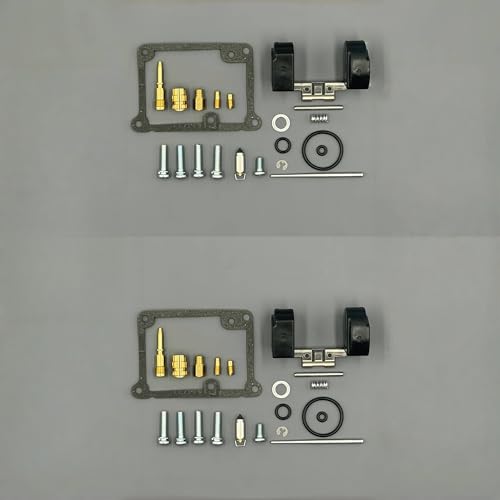 Carburetor Repair Kit for Yamaha Banshee 350 YFZ350 1988-2006 2 Piece Carb Rebuild Replacement Parts Main Jet #210 (2 Pack)