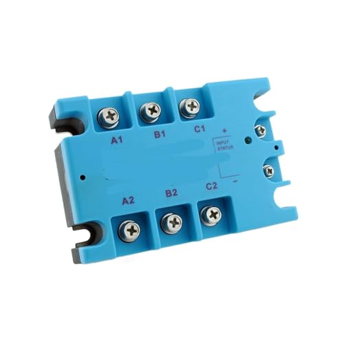 Relais triphasé à semi-conducteurs 60A résistant aux arcs électriques ASH-3DA4860 commande CC AC