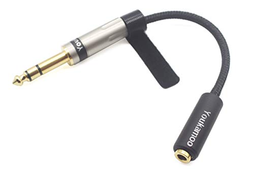 Youkamoo Adaptador 6.35mm Macho a 4.4mm Hembra Balanceado miniatura 3