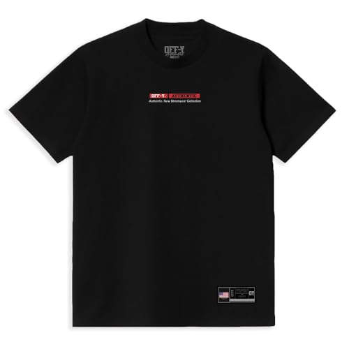 Camiseta Oversized Streetwear Off-Y Authentic Collection (BR, Alfa, G, Regular, preto)