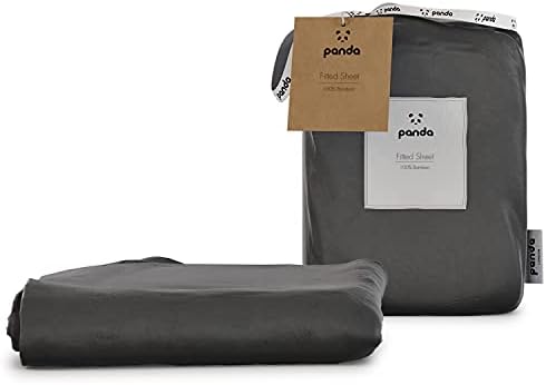 Panda 100% Bamboo Fitted Sheet (Pure White, UK King: 150 x 200 + 32 cm)