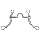 Centmehr Stainless Steel Western Horse Training Snaffle Bit - SS Correction Mouthpiece with Copper B