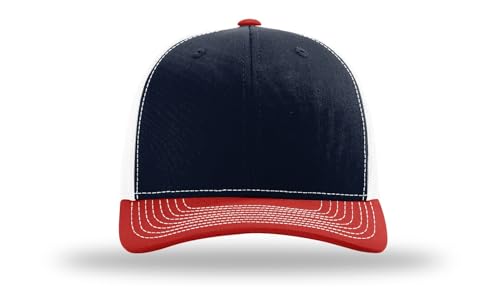Image of Richardson 112 Trucker Hat - Premium Blank Baseball Cap, Adjustable Snapback Hat - Structured Six Panel Richardson Blank Hats