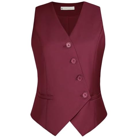 Belle Poque Elegant V-Neck Waistcoat for Women Cover