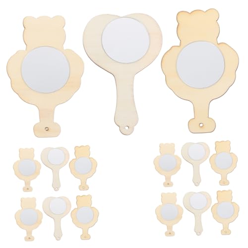 TEHAUX Small Hand Mirror Boys and Girls Handheld Mirror for DIY Crafts Excellent Children Style