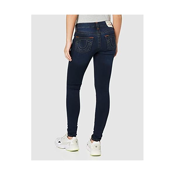True-Religion-Womens-Jennie-Mid-Rise-Curvy-Fit-Skinny-Ankle-Jean True Religion Women's Jennie Mid Rise Curvy Fit Skinny Ankle Jean, Indigo Upgrade, 27