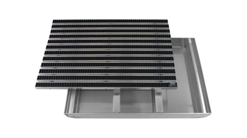 EMCO Eingangsmatte DIPLOMAT Bürste anthrazit mit ALU Bodenwanne Fußmatte...