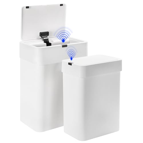 Canecas de basura con sensor 2 pack blanco 6.5 gal