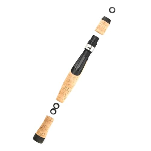 Laroal Kit de reparación de Mango de caña de Pescar, Asiento de Carrete de Pesca portátil y Mango de caña, empuñadura de Corcho