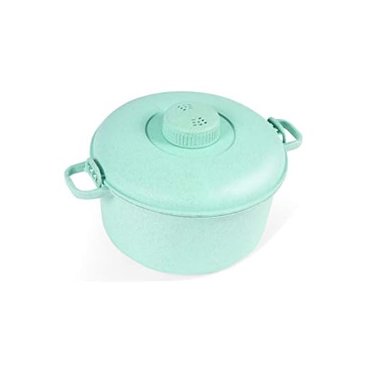 Handy Gourmet Eco Friendly Microwave Pressure Cooker - Easy Microwave Cooking - Easy & Fast Microwave Cookware for Rice, Chicken, Pasta, and More - Non-Toxic & Bio-degradable Material (Teal)